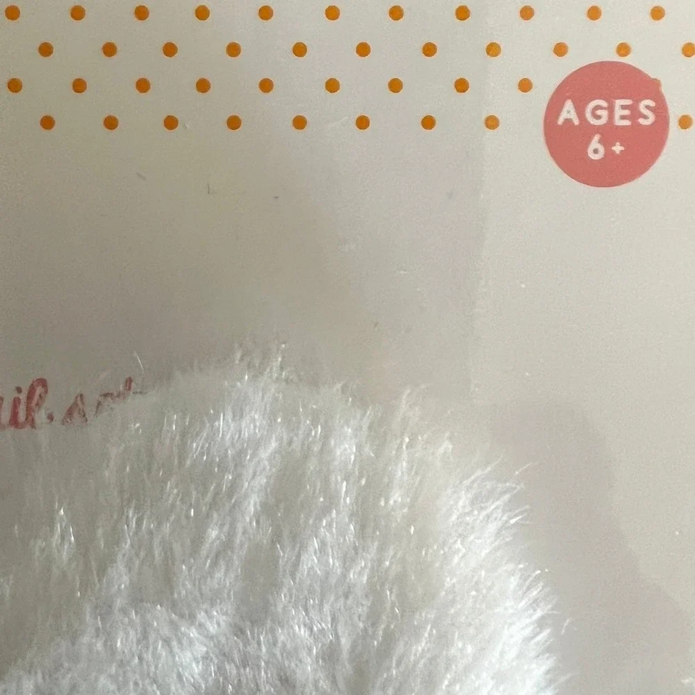 Gertex Bunny Mask & Tail Set Kids O/S White Brand New Faux Fur Costume